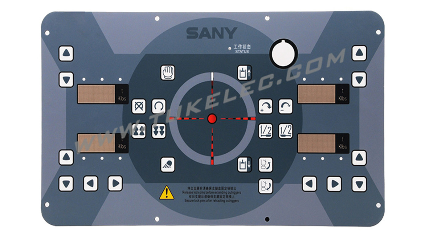 起重机控制面板带铝衬板